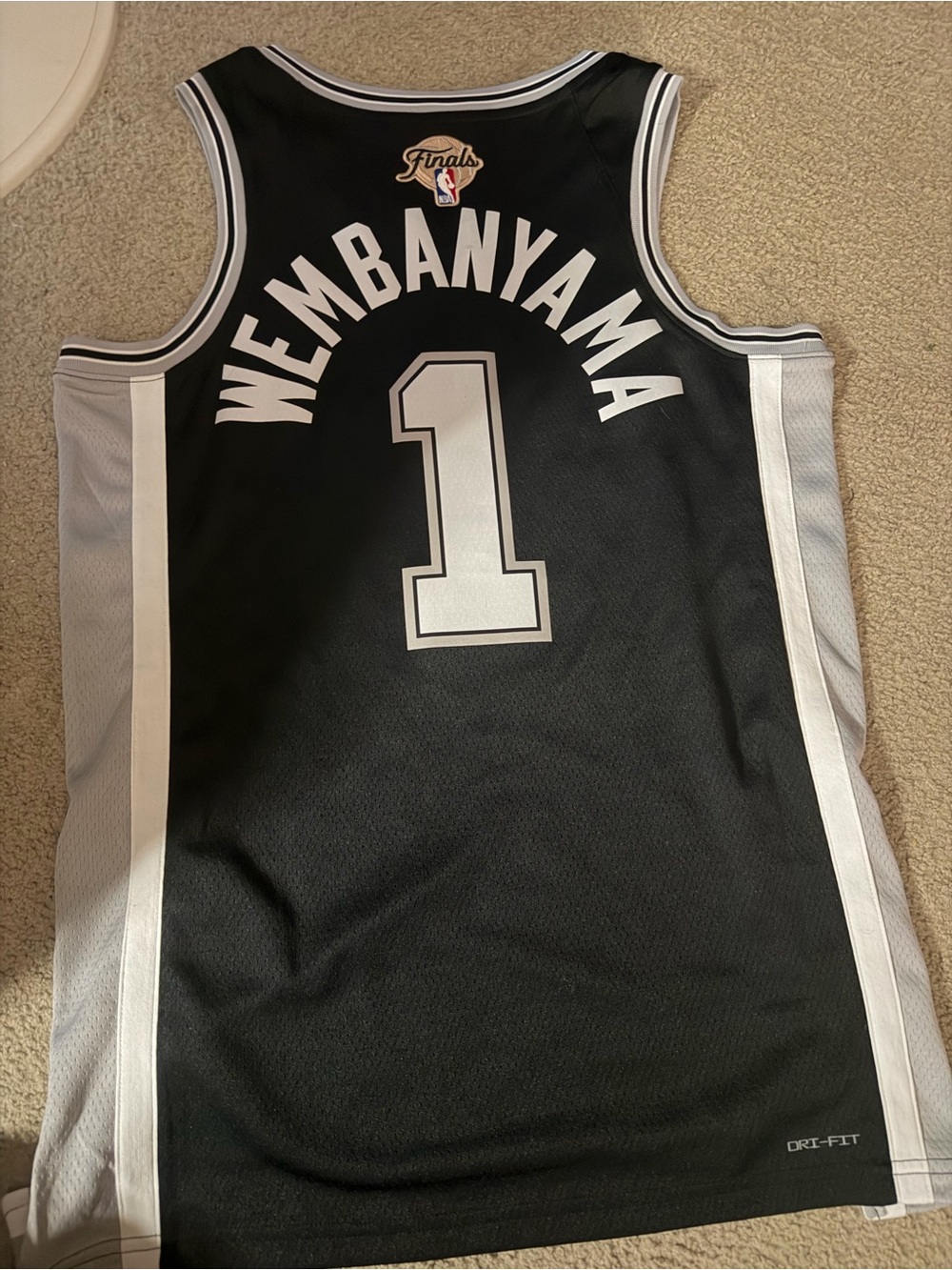 Nike Swingingman Victor Wembanyama NBA Finals Jersey(Ironed Sponsor,Finals&USA)